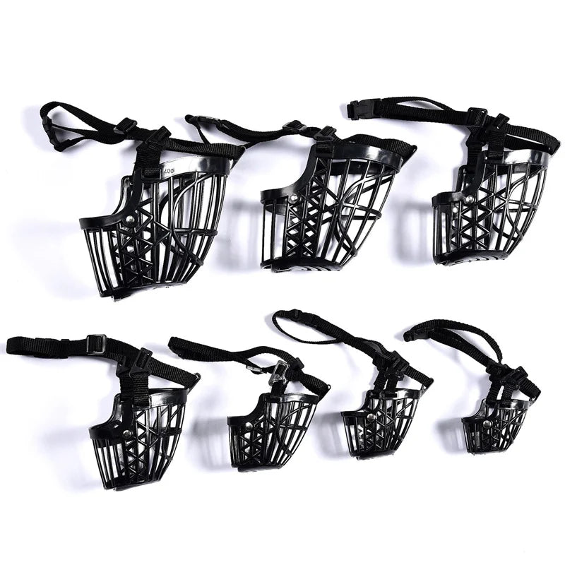 Adjustable Basket Dog Muzzle with Breathable Design in 7 Sizes