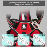 No Pull Dog Harness with Front Clip, Padded and Reflective