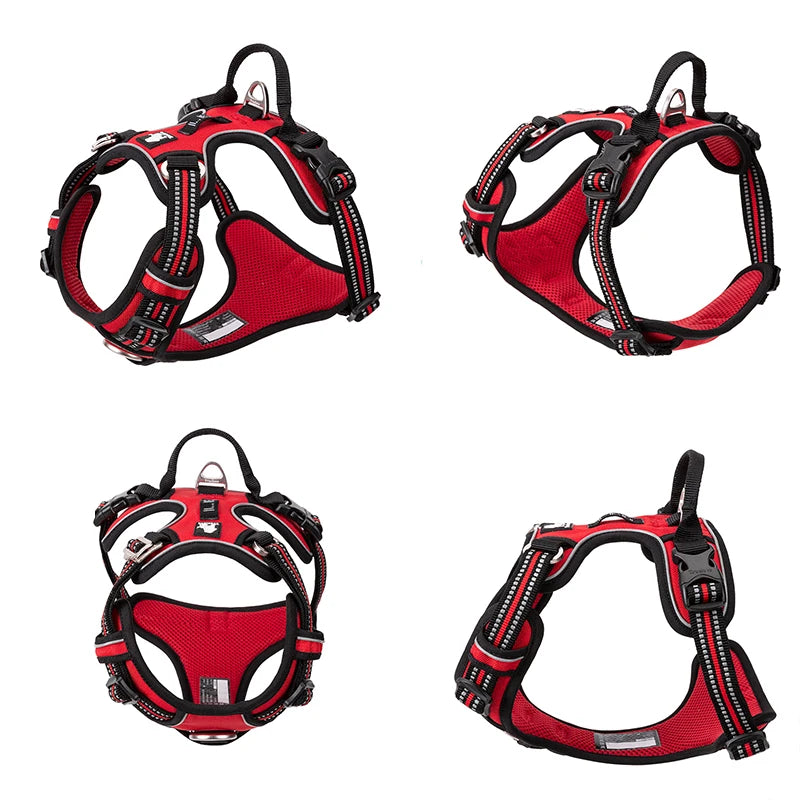 Reflective No Pull Dog Harness with Handle, Adjustable, XS to XL