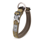 Quick Release Padded Dog Collar with Reflective Stitching, 5 Colors