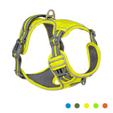 Padded Reflective Dog Harness Vest with Quick-Release Buckles