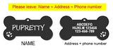 Personalized Dog ID Tag, Engraved Stainless Steel Bone
