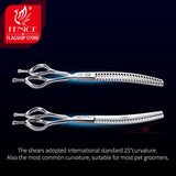 Curved Chunkers and Thinners for Dog Grooming, 7 or 7.5 Inch