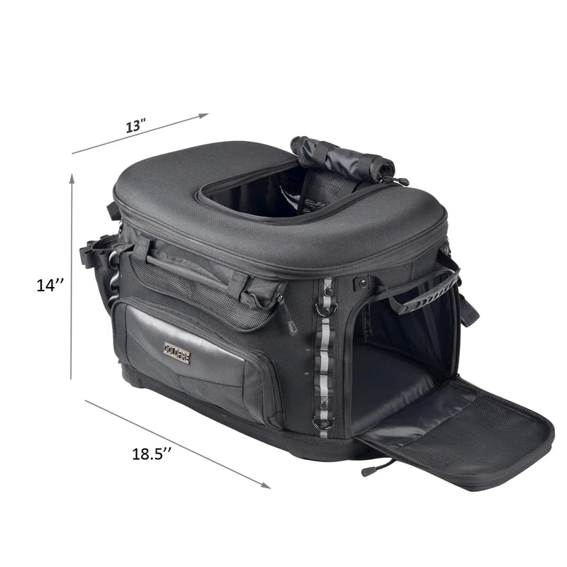 Motorcycle Dog Carrier Crate for Sissy Bar or Luggage Rack
