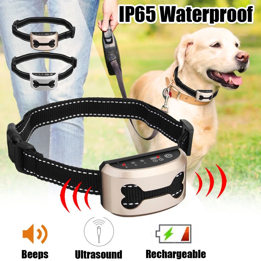 Rechargeable Bark Collar for Dogs with Beep and Static Modes