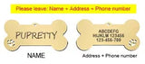 Personalized Dog ID Tag, Engraved Stainless Steel Bone