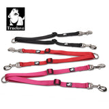 Double Dog Leash Coupler for Two Dogs, No Tangle Reflective Nylon