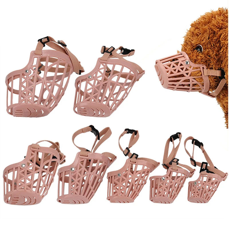 Adjustable Basket Dog Muzzle with Breathable Design in 7 Sizes