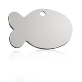 Personalized Bone Shaped Dog Tag, Engraved Stainless Steel