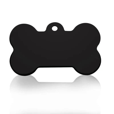 Personalized Bone Shaped Dog Tag, Engraved Stainless Steel