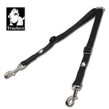 Double Dog Leash Coupler for Two Dogs, No Tangle Reflective Nylon
