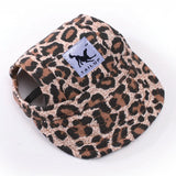 Canvas Dog Baseball Hat with Ear Holes, Adjustable Cap S to XL