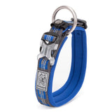 Quick Release Padded Dog Collar with Reflective Stitching, 5 Colors