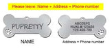 Personalized Dog ID Tag, Engraved Stainless Steel Bone