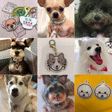 Personalized Dog ID Tag with Breed Icon, Custom Acrylic Tag