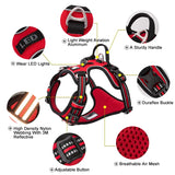 Reflective No Pull Dog Harness with Handle, Adjustable, XS to XL