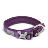 Quick Release Padded Dog Collar with Reflective Stitching, 5 Colors