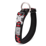 Quick Release Padded Dog Collar with Reflective Stitching, 5 Colors