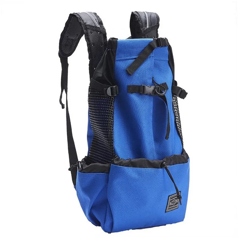 Dog Carrier Backpack with Head-Out Opening for Hiking and Biking