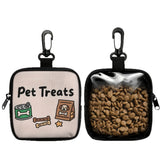 Dog Treat Pouch with Clip, Zippered Cartoon Dog Training Bag