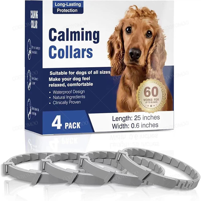 Dog Calming Collar with 30-Day Release, Waterproof and Cut to Fit