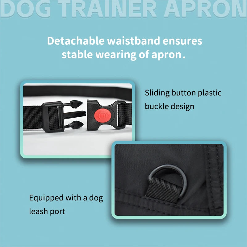 Dog Training Apron with Pockets, Water-Resistant and Adjustable