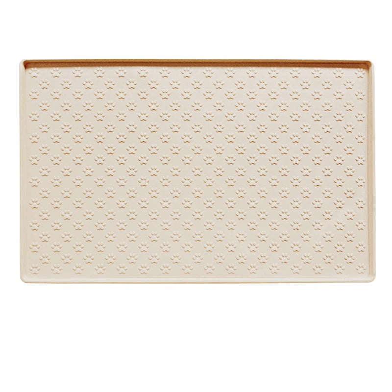 Silicone Dog Food Mat with Raised Edge, Waterproof