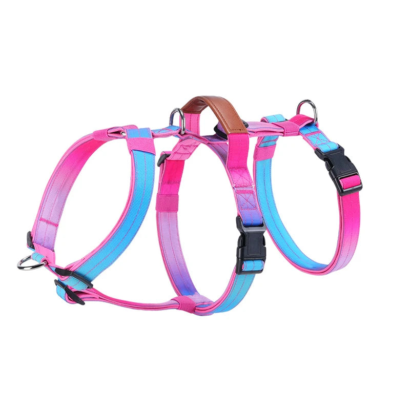 Adjustable Nylon Vest Harness for Large Dogs, M to XL