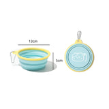 Clip-On Hiking Dog Bowl, Folds Flat for Trails and Road Trips