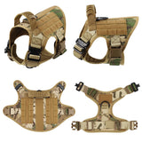 Tactical Dog Harness with Handle for Large Dogs, S to XL Sizes