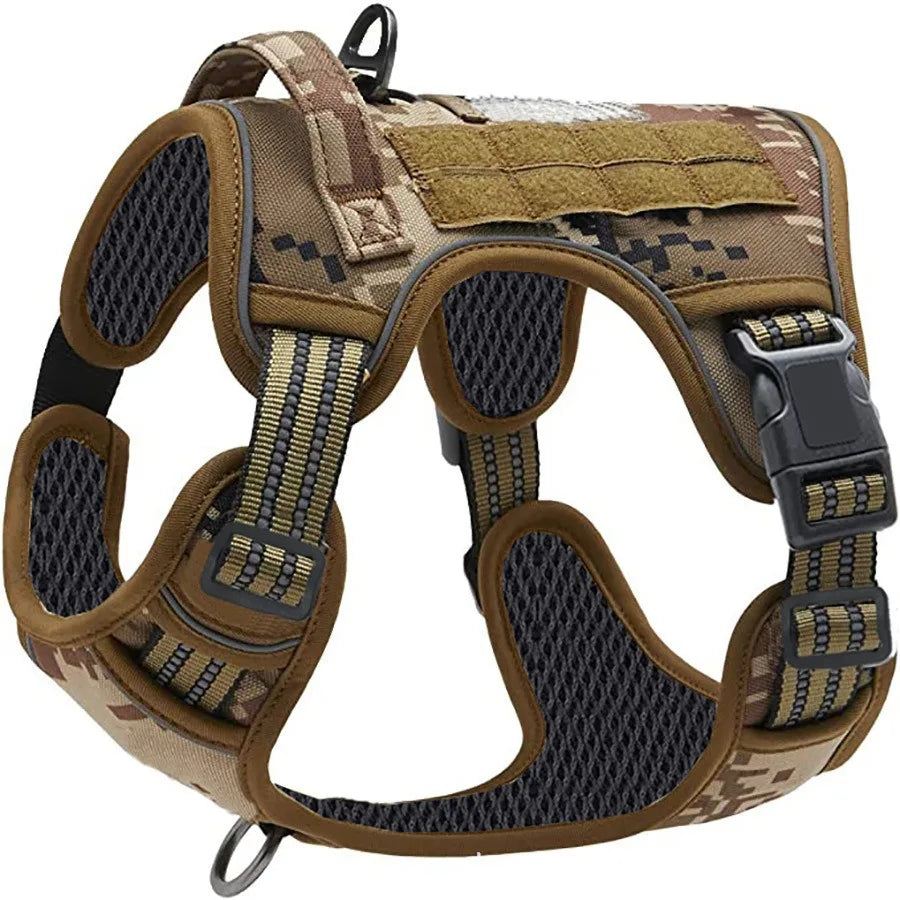Tactical Dog Harness for Medium and Large Dogs, Adjustable