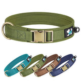 Padded Dog Collar with Quick Release Metal Buckle, S to XL