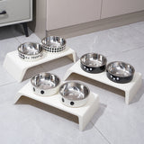 Raised Dog Feeder – 2 Stainless Steel Bowls