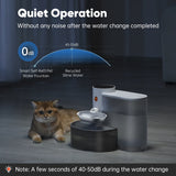 Cordless Pet Water Dispenser with Stainless Steel Bowl
