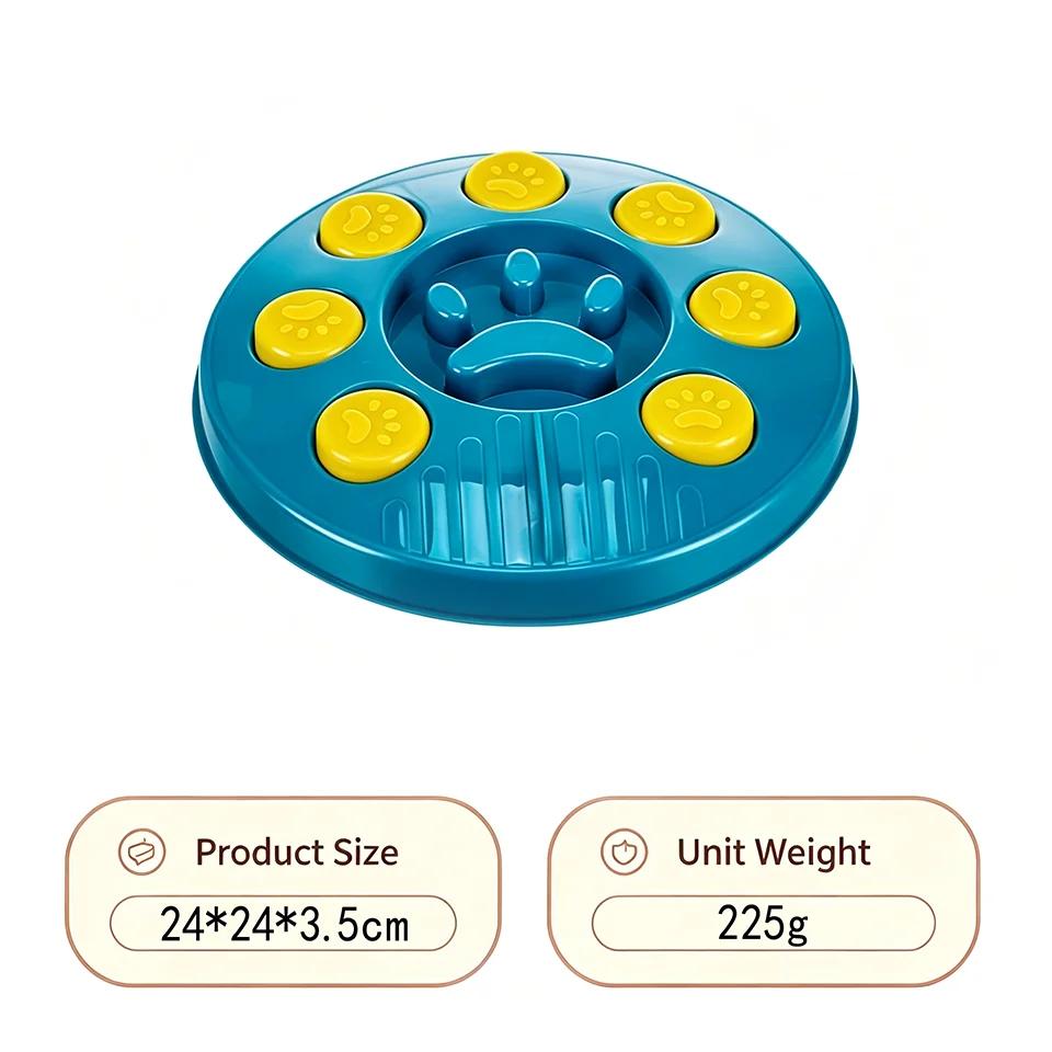 Interactive Dog Puzzle Feeder and Slow Feeder Bowl, 4 Styles