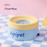 Anti Wet Chin Pet Water Bowl, 600ml Gravity Water Feeder