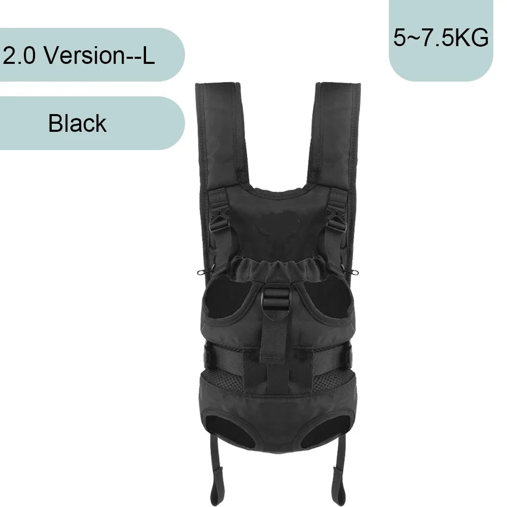 Front or Back Motorcycle Dog Carrier with Anti-Escape Zipper Lock