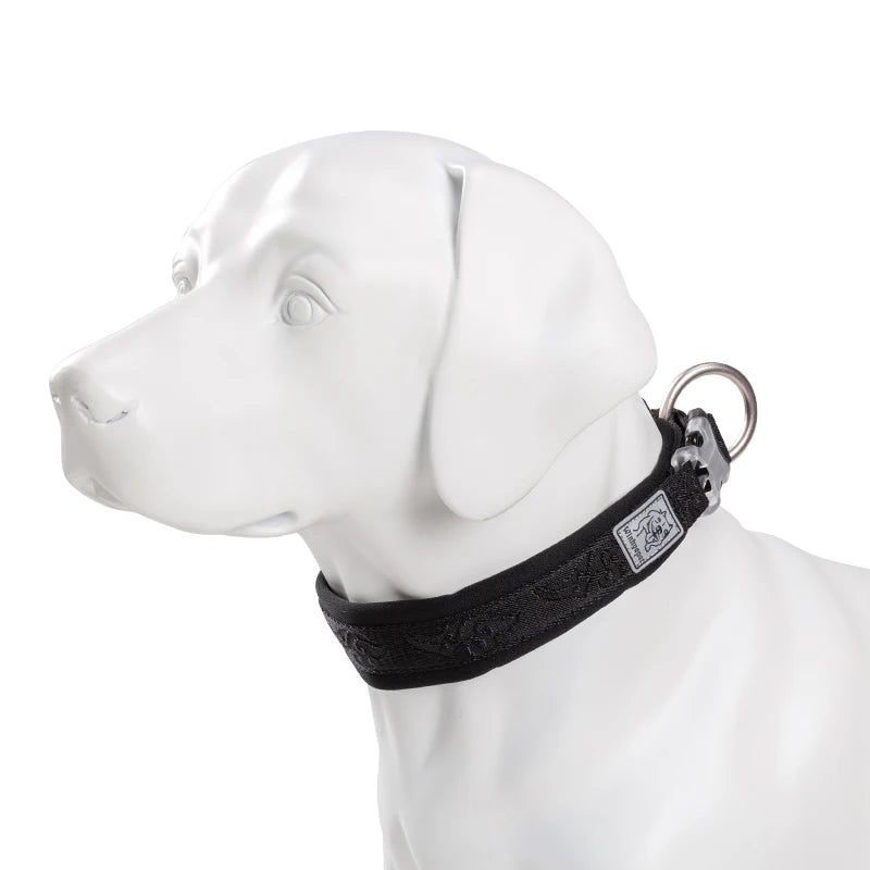 Adjustable Padded Dog Collar with Quick Release Buckle, XXS to 3XL
