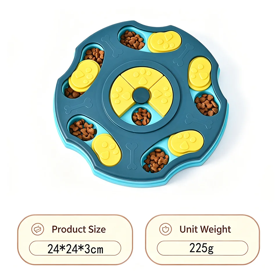 Interactive Dog Puzzle Feeder and Slow Feeder Bowl, 4 Styles