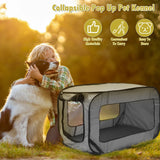Pop Up Dog Travel Crate, Foldable with Storage Bag