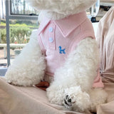 Dog Polo Shirt for Small Dogs, Soft Cotton Summer Shirt