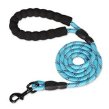 Reflective Rope Dog Leash with Padded Handle, 4 to 10 ft