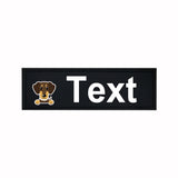 Custom Dog Harness Patches with Name and Phone Number, Set of 2