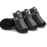 Non-Slip Dog Shoes for Small Dogs with Warm Plush Lining