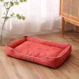 Waterproof Bolster Dog Bed with Removable Pad, S to 2XL