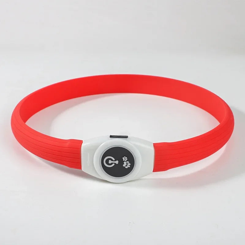 Rechargeable LED Dog Collar, Cut to Fit Small to Large Dogs