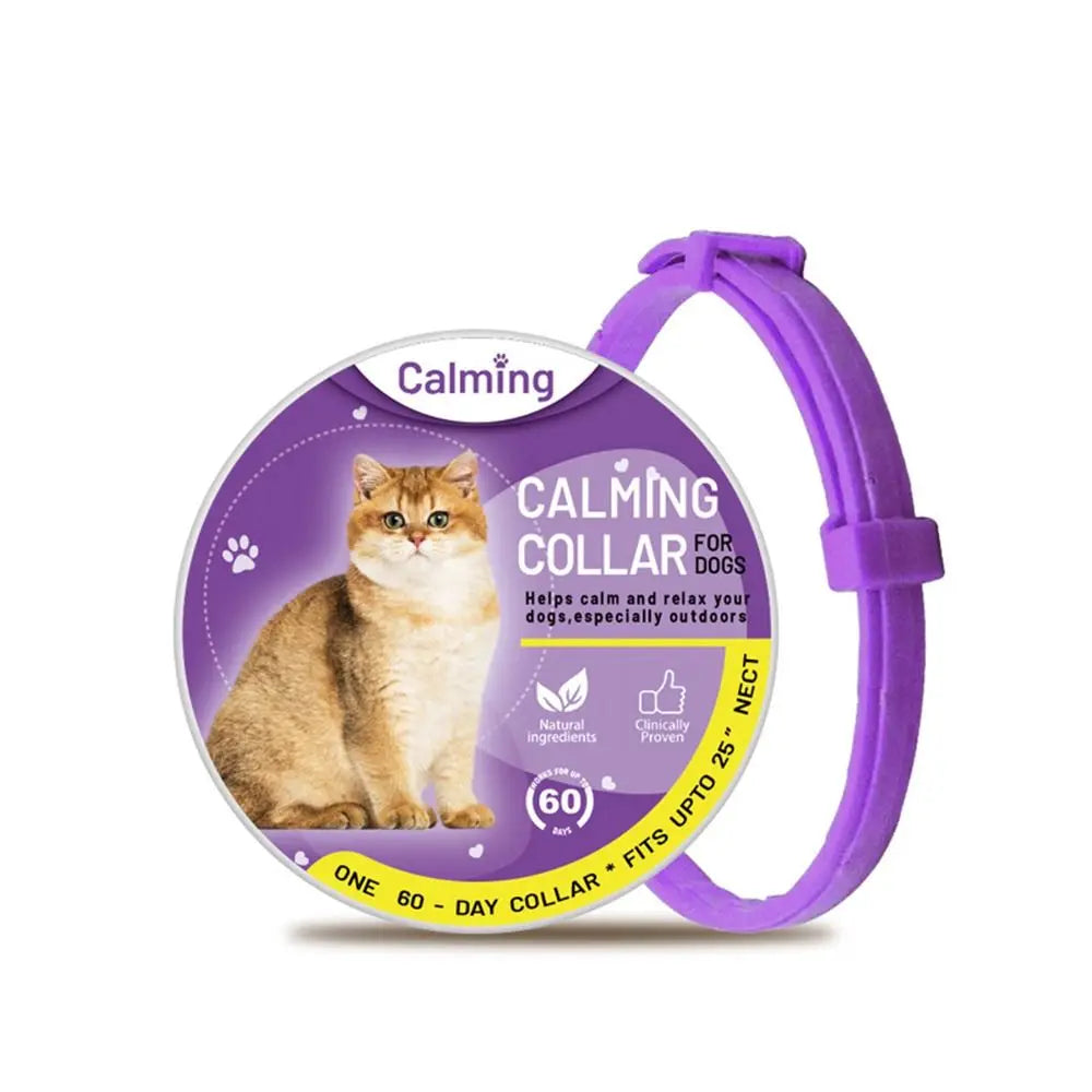 Calming Collar for Dogs and Cats, Adjustable Cut to Fit Design