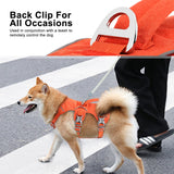 3-Strap Reflective Dog Harness with Handle and Front Clip