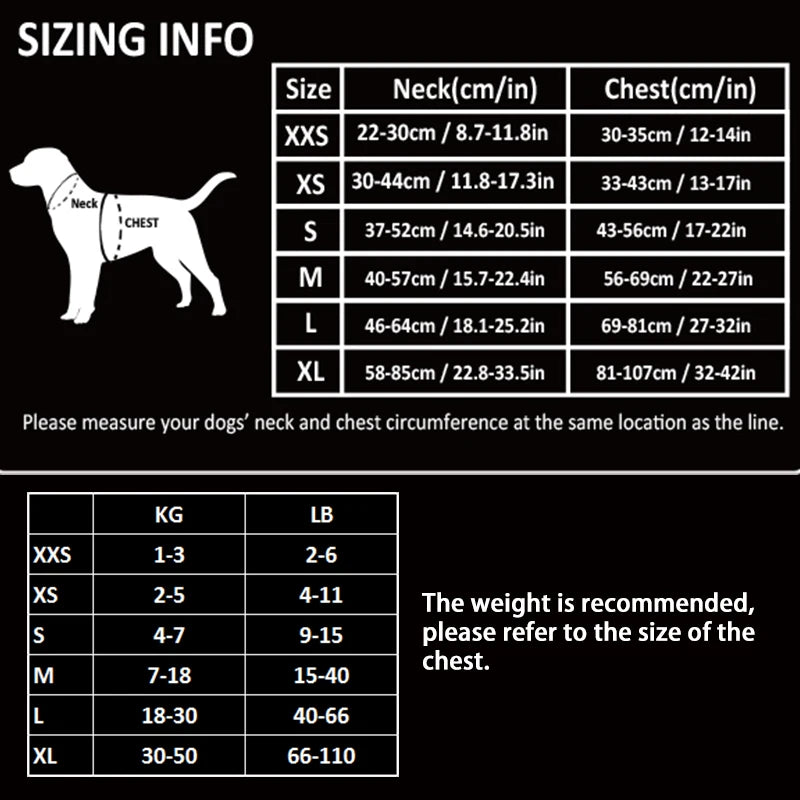 Lightweight Dog Harness with Aluminum D-Ring, Sizes XXS-XL