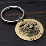 Custom Photo Dog Tag with Pet Name, Personalized Pet ID Tag
